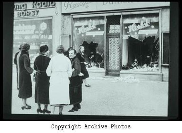 Kristallenact (Night of broken glass.)