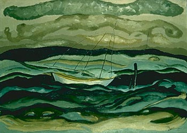 Arthur Dove paints first American Abstract