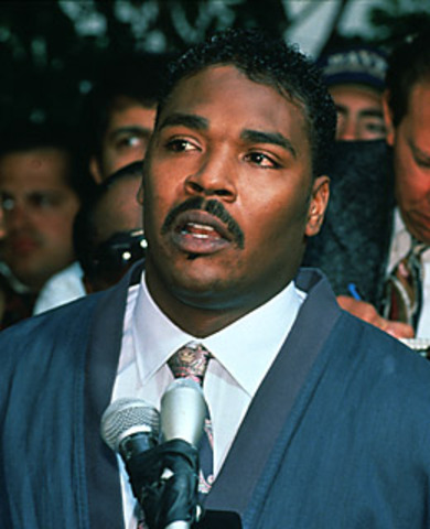Rodney King TV appearance. President Bush National address.