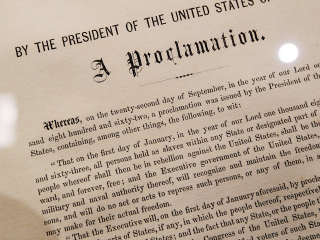 Emancipation Proclamation issued