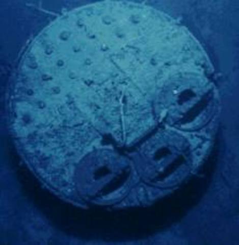 A boiler appears up on the screen They found Titanic!