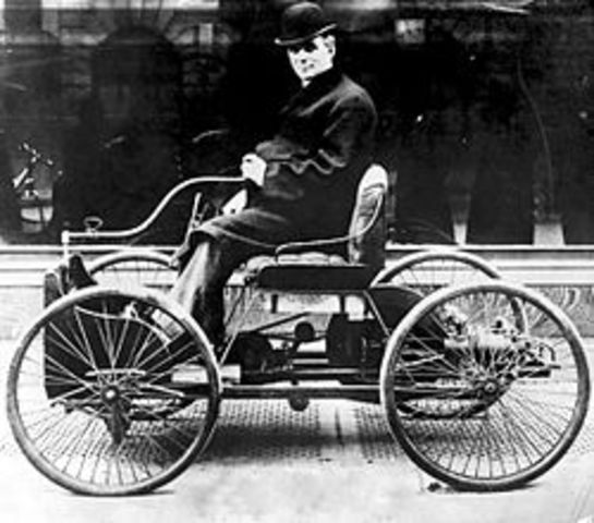 Ford creates his own self-propelled vehicle the Quadricycle
