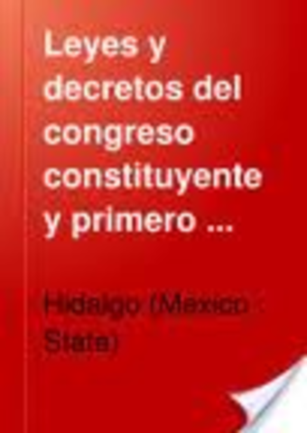 Decreto del Congreso Constituyente de 29 de octubre de 1824