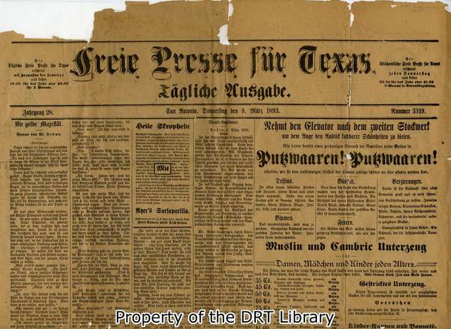 Early newspapers are published in Germany.