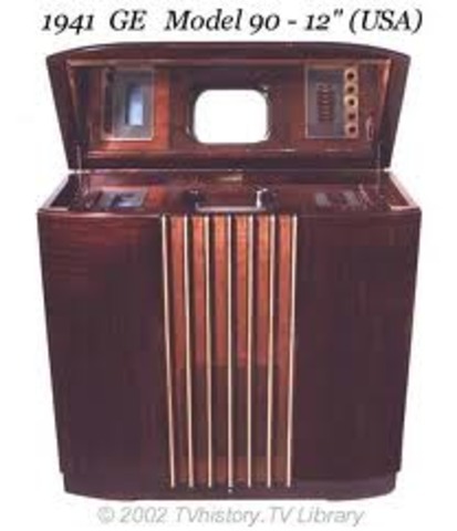 Very first few homes get television sets to watch broadcast programs.