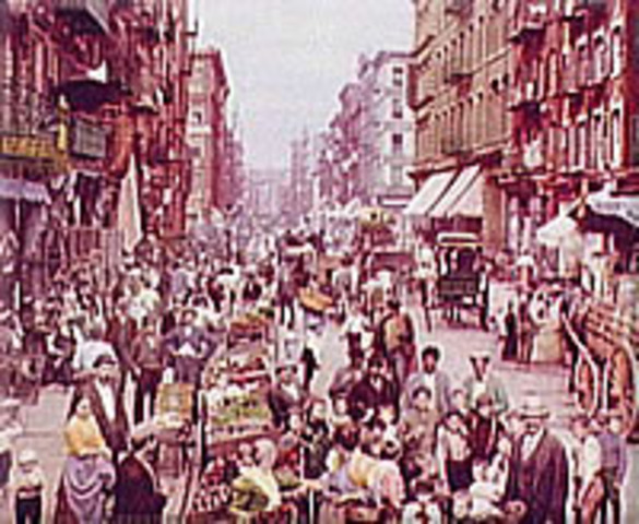Immigrants at Mullberry Street