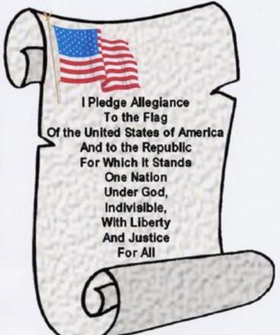 "Under God" Added to Pledge of Allegiance