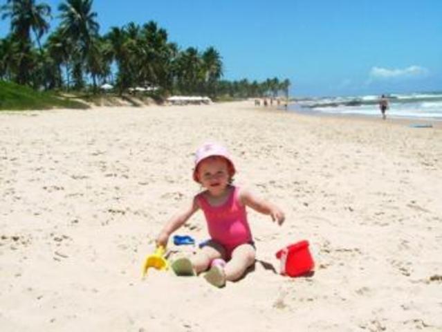 Su primer viaje a la playa