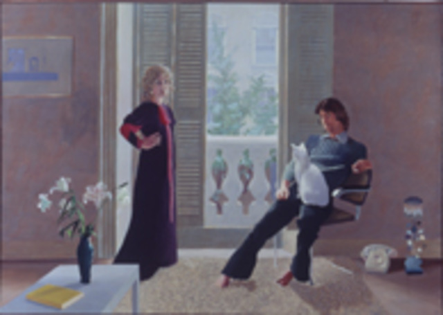 DAVID HOCKNEY PAINTED "MR AND MRS CLARK AND PERCY"