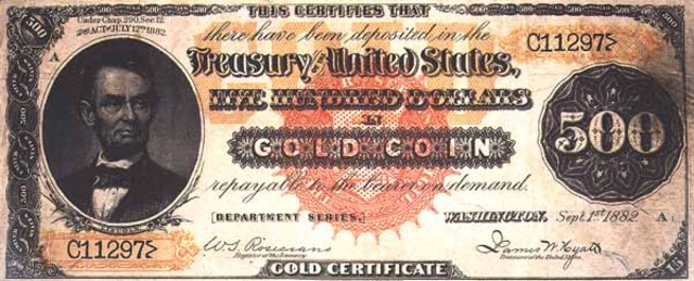 Gold Certificates