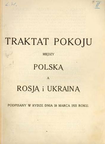 The Treaty of Riga Ends the War in Russia