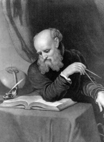 Galileo Studies the Stars with Telescopes