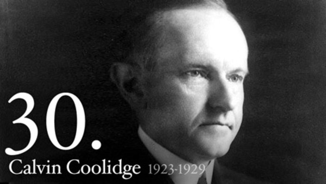 Calvin Coolidge is elected the 30th President of the United States
