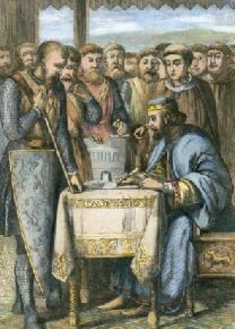 The Issuing of the Magna Carta
