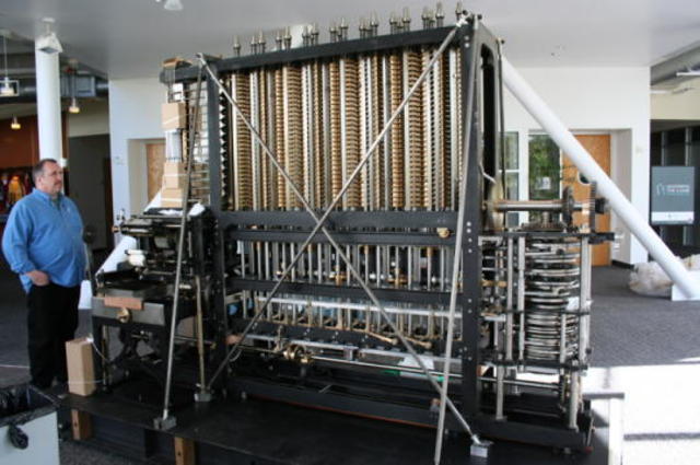 Partly Electronic Difference Engine