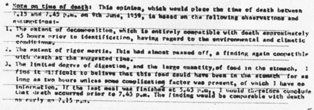 Dr. Penistan's report