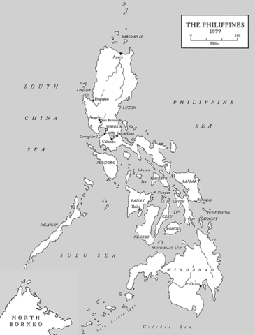 The Phillipines come under U.S. control.