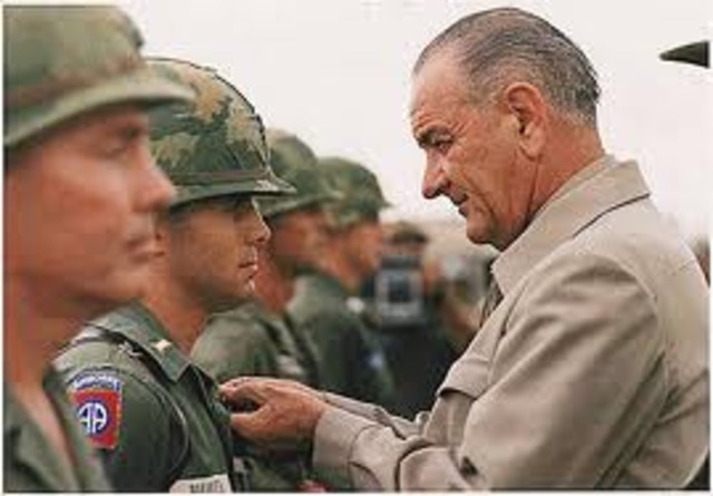 President Johnson announced that the North Vietnamese had fired on American ships