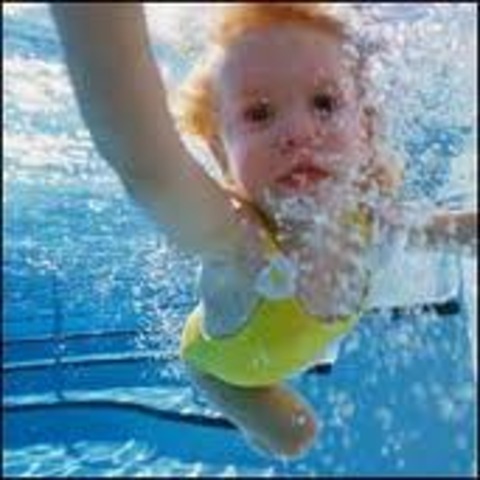 Sus primeros pinitos en el agua