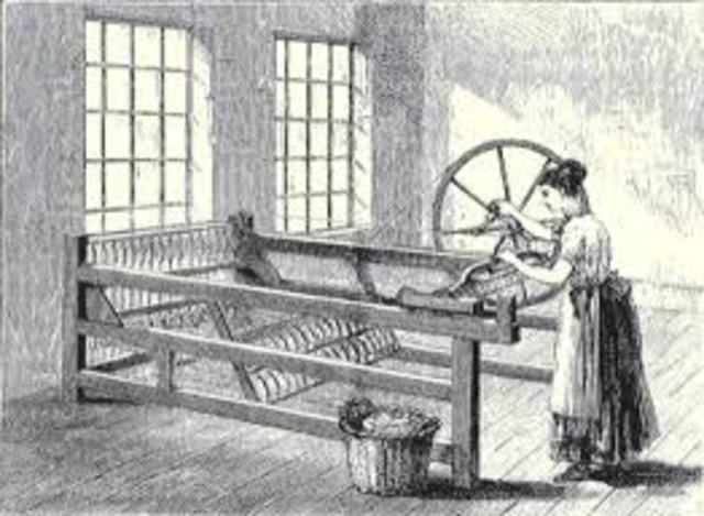 James Hargreaves invents the spinning jenny