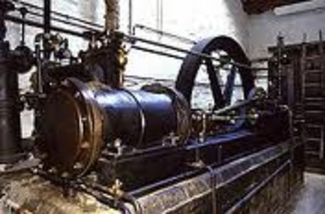 James Watt invents a steam engine to drive machinery