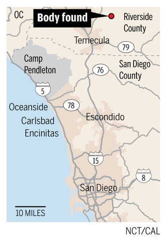 Woman's body found in a rural area near Temecula