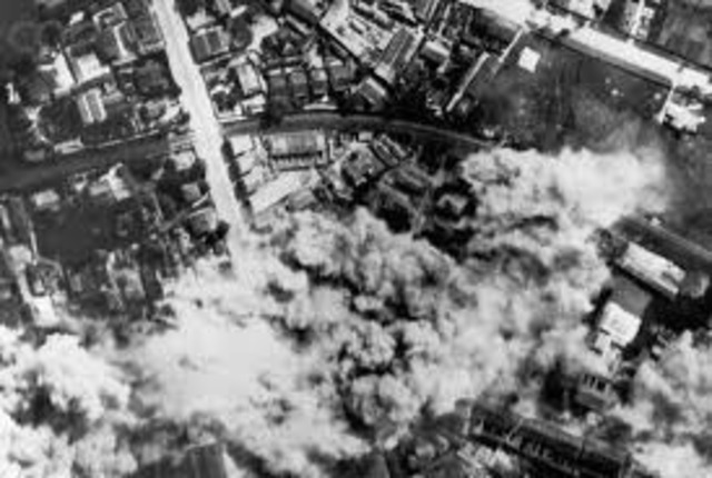 U.S begins bombing around Haaphong and Hanoi, M. Vietnam. This is concidered a major escalation of air war.