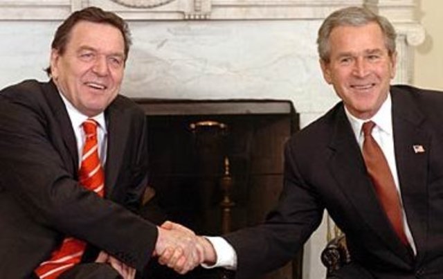 Schroeder / Bush meeting