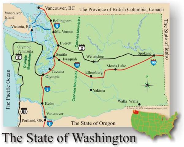 Washington is admitted as a state