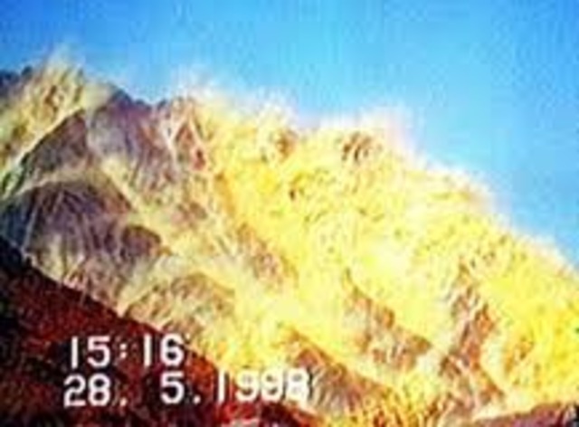 First nuclear test for Pakistan