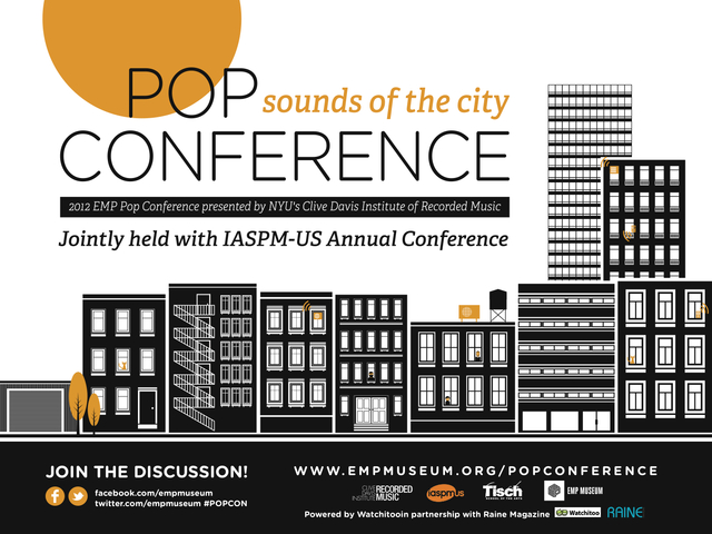 A member of the keynote panel at the EMP Pop Conference at New York University in New York.