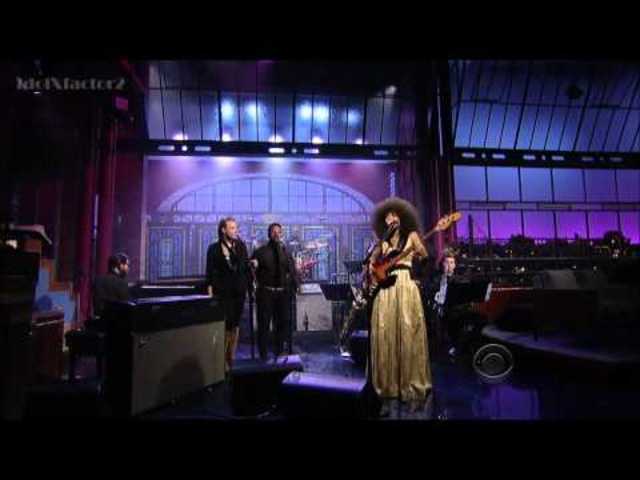 Visits "Late Night With David Letterman."