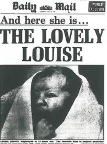 First Test Tube Baby was Born