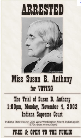 Susan B. Anthony Takes Action!