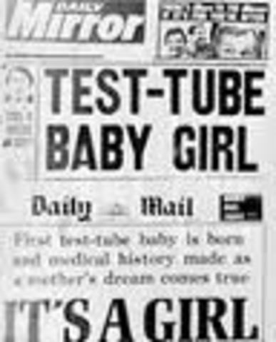 First Test Tube Baby Born