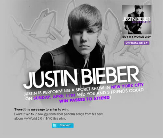 Justin Bieber Contest In New York