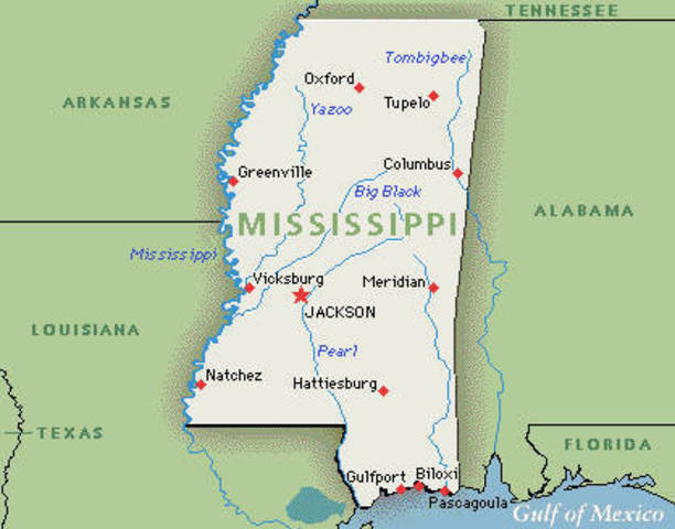 mississippi becomes a state