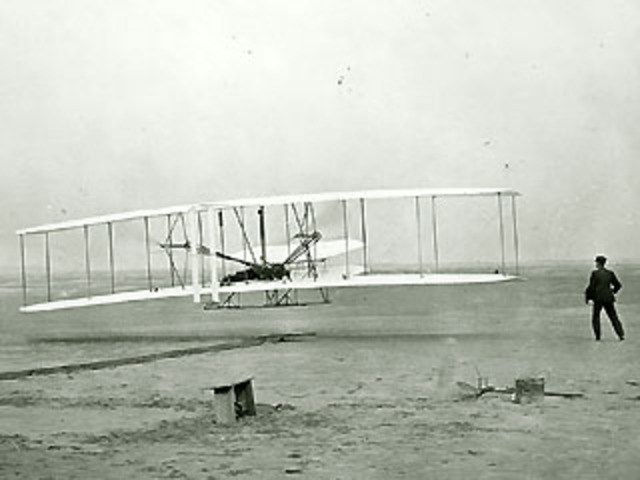 Wright Brothers Fly First Airplane