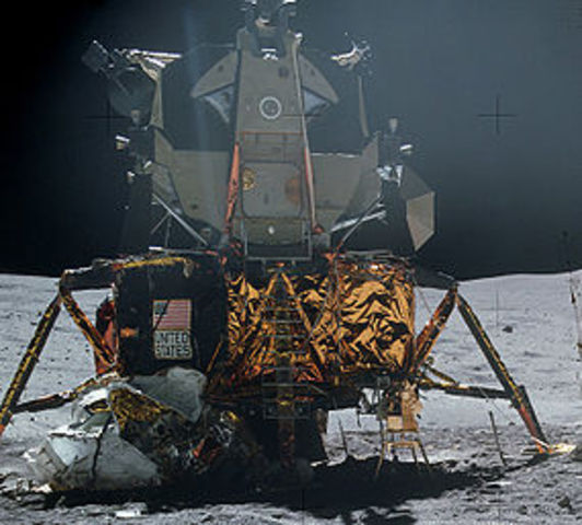 Apollo 17 Lands on the moon
