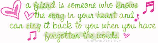 Friends give us courage