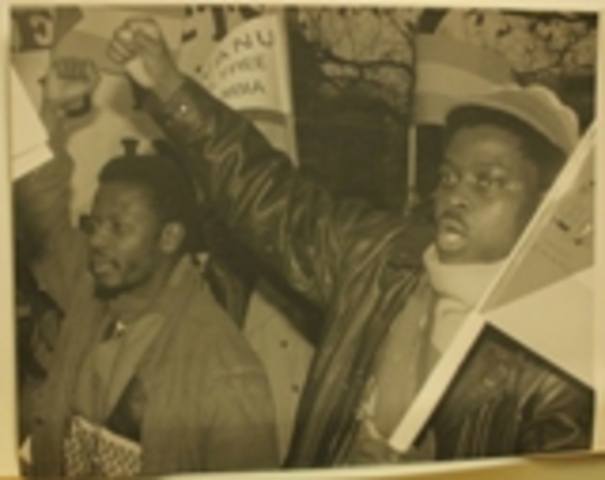 Blacks protests against apartheid