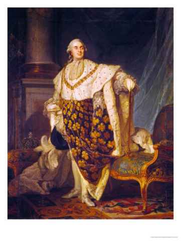 Louis XV died = Louis XVI crowned
