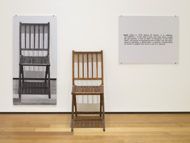Joseph Kosuth, One and Three Chairs