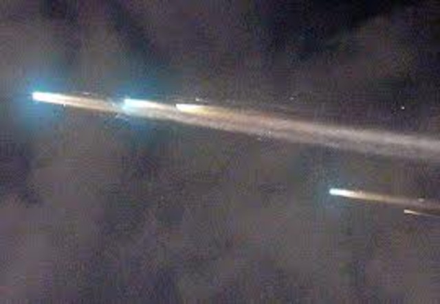 Mir space station crash