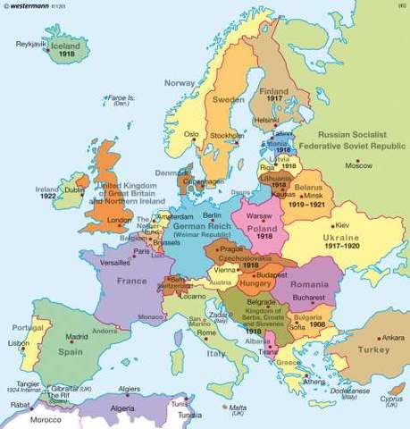 New Map Of Europe