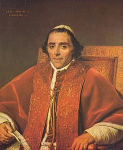 Luigi Chiaramonti crowned Pope Pius VII