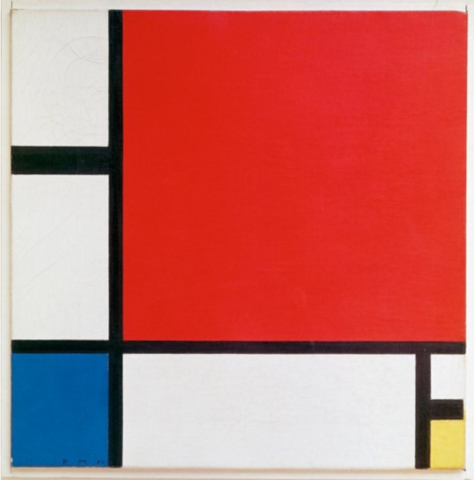 Composition with Red,Blue, and Yellow