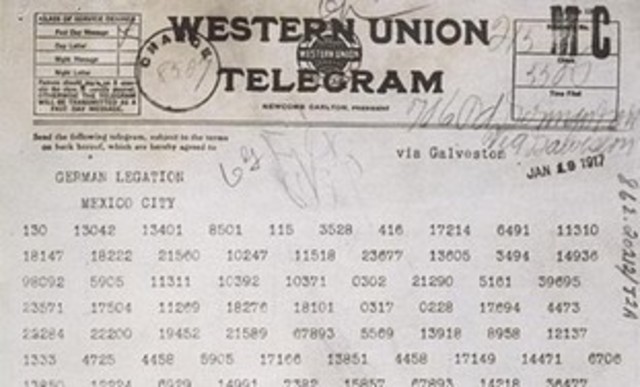 Zimmermann telegram published in American press