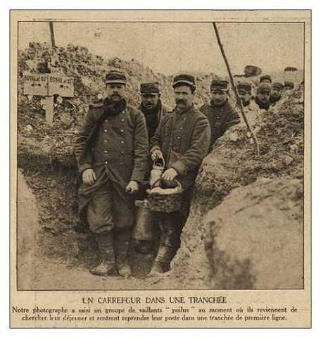 First trenches of the Western front are dug