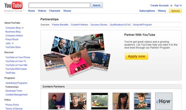 YouTube Partners